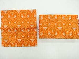 アンティーク　抽象模様織出し懐紙入れ・古帛紗セット